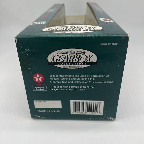 Gearbox 1920 Wayne Texaco Gas Pump Mechanical Coin Bank Limited Edition NIB - Picture 9 of 9